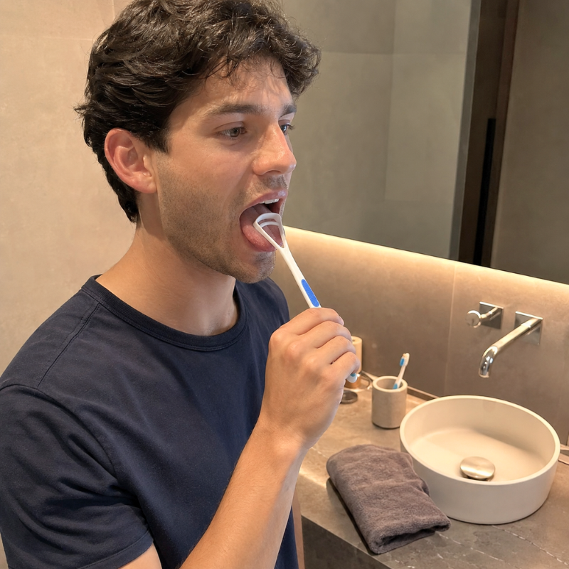 OraLuxe™ Fresh Finish Tongue Scraper